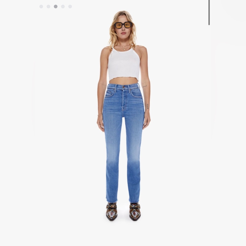 WORN ONCE Mother The Tripper Ankle Fray, The Layover, Size 27